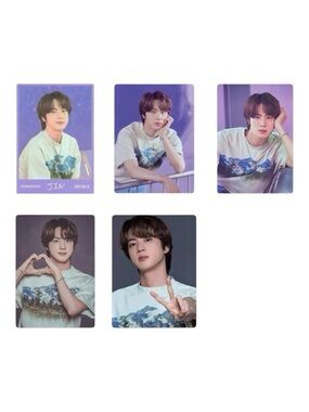 BTS 2021 MUSTER SOWOOZOO MINI PHOTO CARD JIN SET (5 IN TOTAL) PLS READ